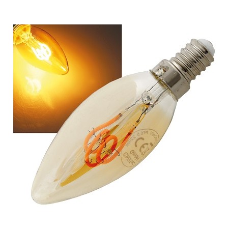 Chilitec E14 LED Lampe, Kerze Filament "Vintage K25", 4W