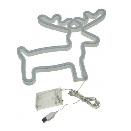 Chilitec LED-Figur "Rentier" warmweiss, batteriebetrieben/USB