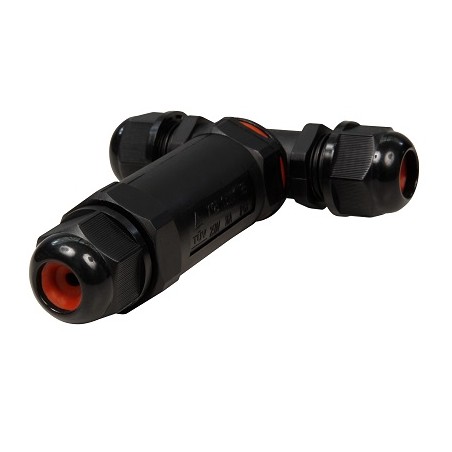 McPower Kabelverbinder T-Stück, 230V/16A, IP68 wasserdicht