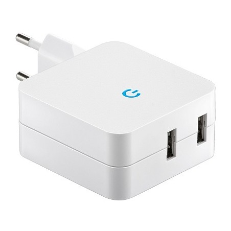 Chilitec AC-Stecker-Netzteil "USB Duo-4.2", 5V DC, 4200mA/21W | 3915