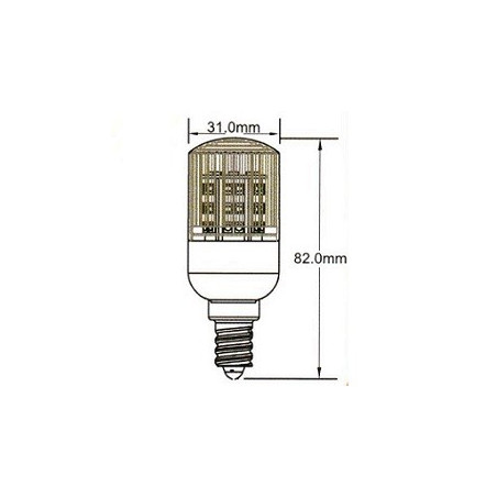 David Com. E14 LED Lampe, Korn- Kolbenlampe, 12V/24V AC/DC, 4W