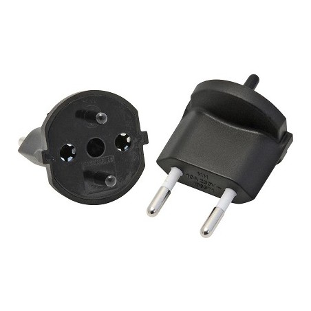 Max Hauri Fix Adapter 230V DE auf CH, Schuko/T11