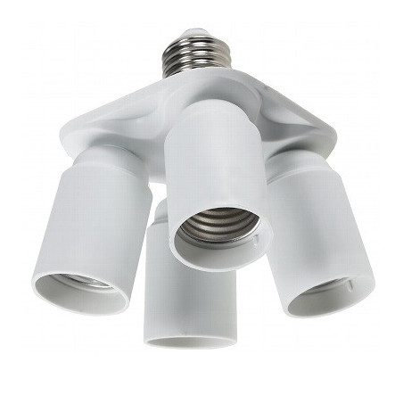 Chilitec E27 4-fach Fassung/Adapter "Elektra-Quadro-E27", fix