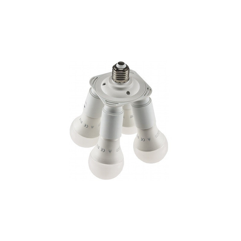 Chilitec E27 4-fach Fassung/Adapter "Elektra-Quadro-E27", fix