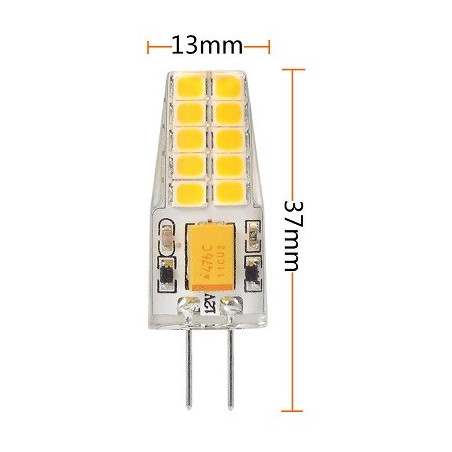 MENGS LED-Stiftsockellampe G4, 12V AC/DC, 3W, 20 SMD LED
