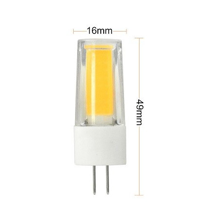 MENGS LED-Stiftsockellampe G4, 5W, 12V AC/DC, 1 COB LED