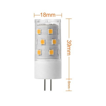 MENGS LED-Stiftsockellampe G4, 5W, 12V AC/DC, 21 LED