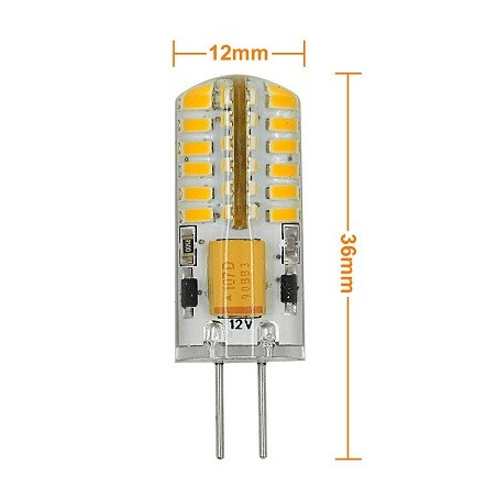 MENGS LED-Stiftsockellampe G4, 3W, 12V DC, dimmbar