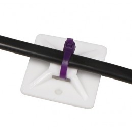 McPower Kabelsockel für Kabelbinder, 30x30mm, selbstklebend | 4554 2