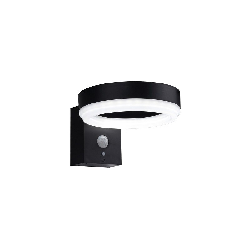 OPTONICA LED Solar-Wandleuchte "SWLRing", PIR, LED-Ring