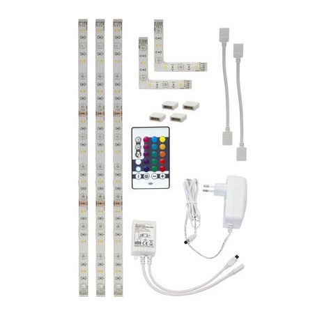 Star Trading LED-Stripe Starter SET "RGB", 3 x 30cm, 6W, 12V | 4587
