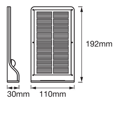 LEDVANCE LED Solar- Wandleuchte "DLS-320", PIR, 36 LEDs