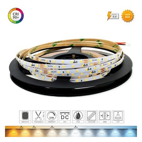 HM LED-Stripe, Streifen "SM" 24V DC, 9.6W/m, 120 SMD LEDs | 4604