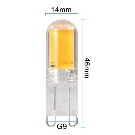 MENGS LED-Stecksockellampe "COB-4W" G9, 4W