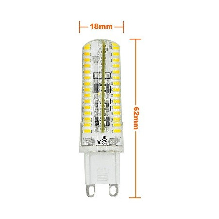MENGS LED-Stecksockellampe G9, 6W, dimmbar