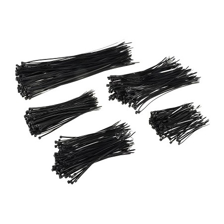 McPower Kabelbinder Set "MCP-500s" schwarz, UV fest, 500teilig | 4072