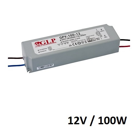 GLP LED DC-Treiber/Trafo "GPV-100-12", 12V DC, 8.3A, 100W | 3767