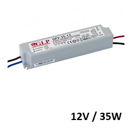 GLP LED DC-Treiber/Trafo "GPV-35-12", 12V DC, 35W, 2.5A