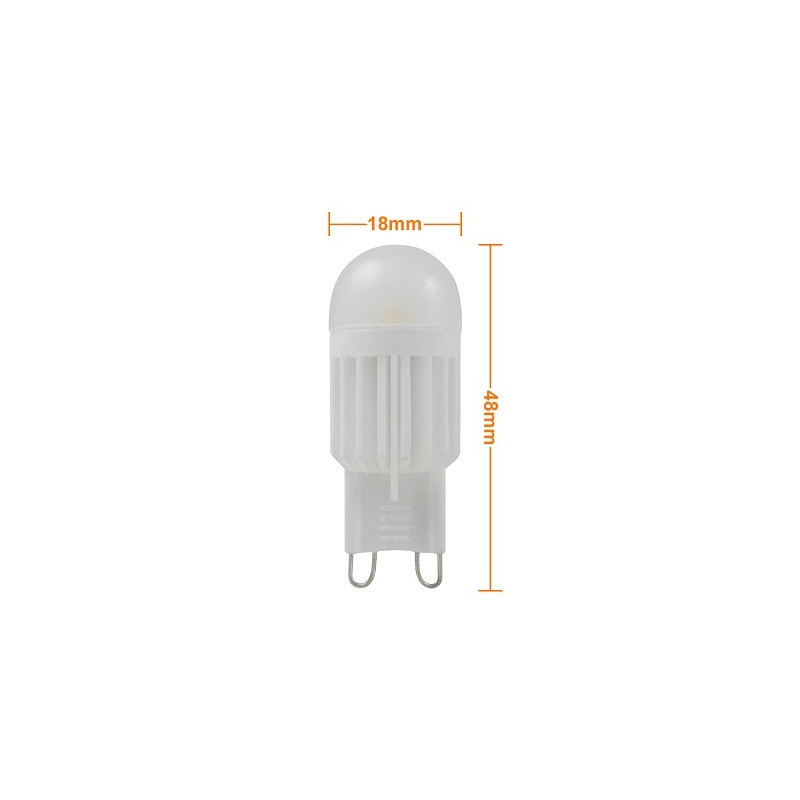 MENGS LED-Stecksockellampe G9, 5W, dimmbar