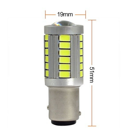MENGS LED Lampe BAY15d/1157, 12V DC, 5W, 33 LED