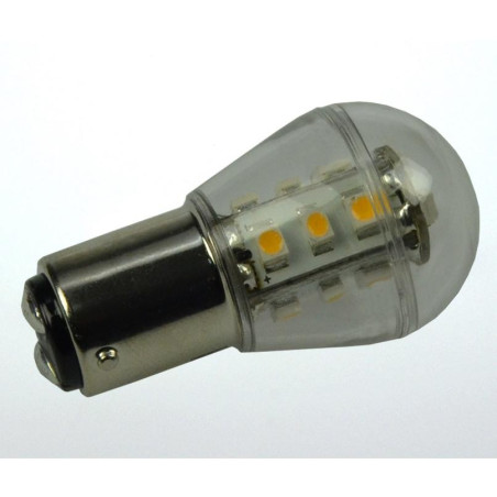 David Com. BA15d LED Lampe, 1.6W, 10-30V, 15 LED's, dimmbar