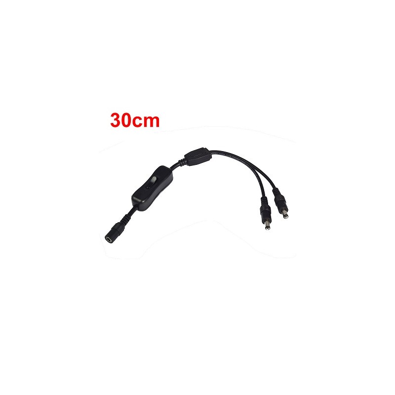 MENGS Verteilerkabel mit Schalter, 30cm, für 12V Spannungen