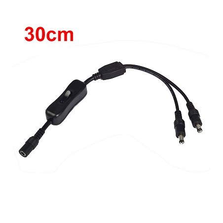 MENGS Verteilerkabel mit Schalter, 30cm, für 12V Spannungen